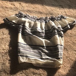 Linen Off Shoulder Blouse